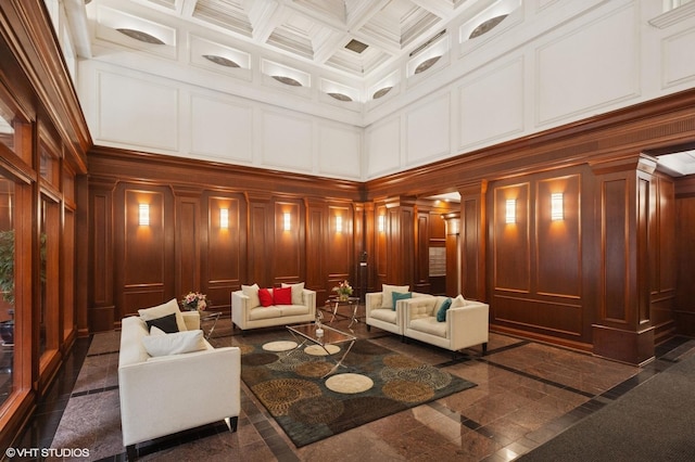 212 W Washington St Unit 1112, Chicago, IL 60606 - community lobby featuring a high ceiling, a decorative wall, and ornamental molding