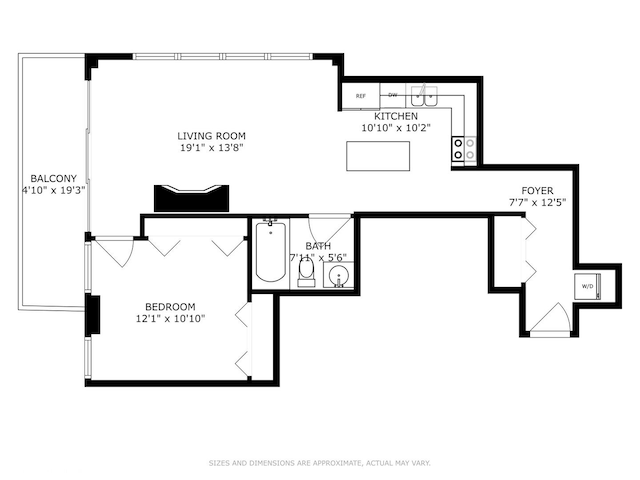 212 W Washington St Unit 1112, Chicago, IL 60606 - view of home floor plan