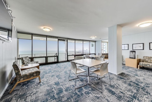 940 W Glenlake Ave Unit 19C, Chicago, IL 60660 - carpeted dining space with baseboards
