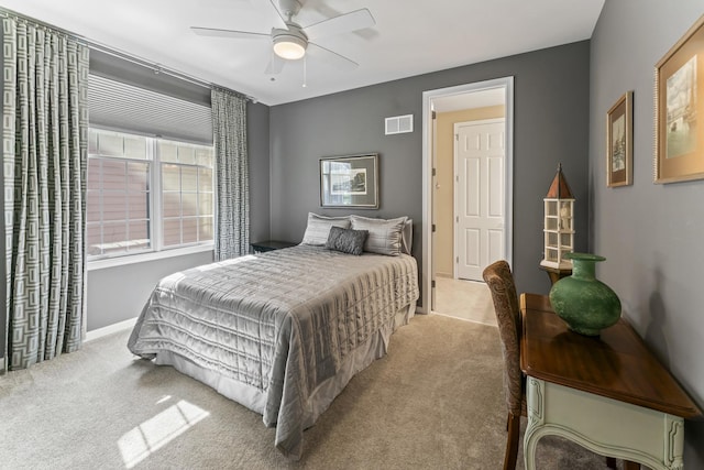 9 Aztec Ct, South Barrington, IL 60010 - bedroom with carpet flooring and a ceiling fan