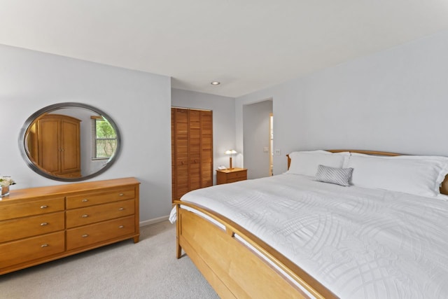 216 Hickory Ct, Northbrook, IL 60062 - bedroom with light carpet and a closet