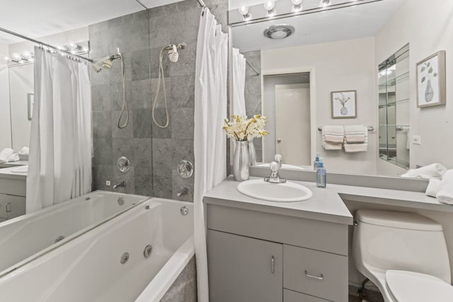 216 Hickory Ct, Northbrook, IL 60062 - bathroom with a combined bath / shower with jetted tub and vanity