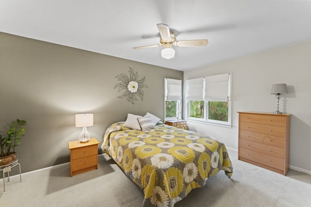 216 Hickory Ct, Northbrook, IL 60062 - bedroom with carpet floors and a ceiling fan