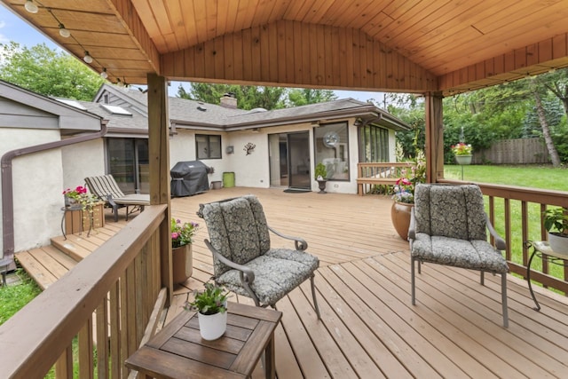 216 Hickory Ct, Northbrook, IL 60062 - deck with grilling area