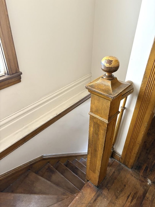 2838 S Keeley St, Chicago, IL 60608 - staircase featuring wood-type flooring