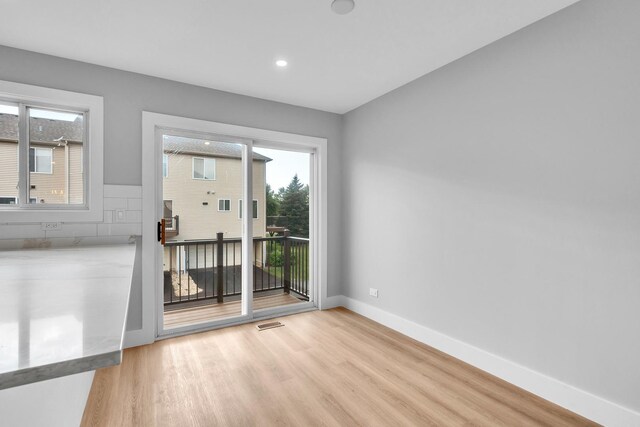 24642 George Washington Dr, Plainfield, IL 60544 - spare room with light wood-type flooring and recessed lighting