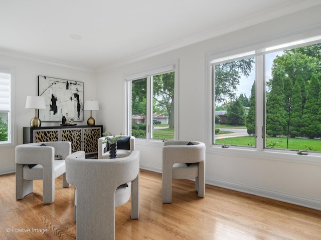 2612 Wilmette Ave, Wilmette, IL 60091 - dining space featuring healthy amount of natural light, crown molding, and light wood finished floors