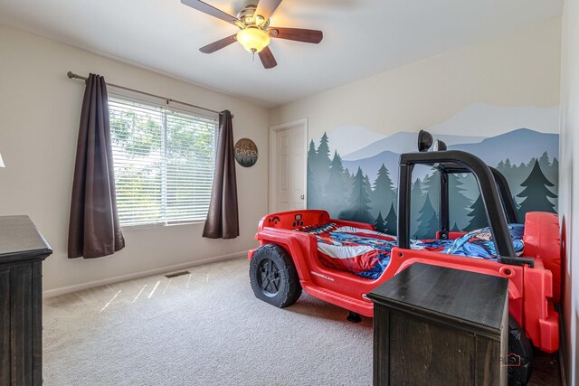 843 Brahms Rd, Volo, IL 60073 - bedroom with carpet and a ceiling fan