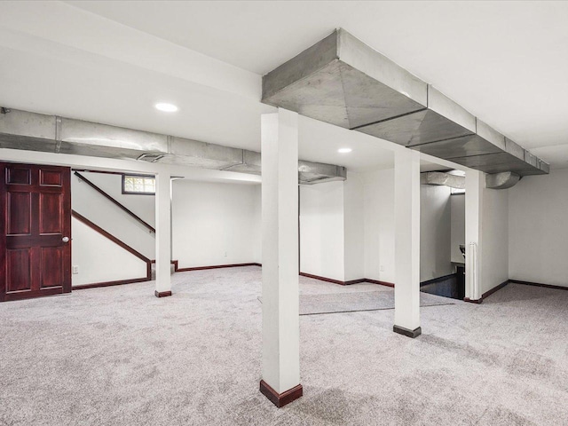 1639 Arlington Ave, Rockford, IL 61107 - basement with carpet and recessed lighting