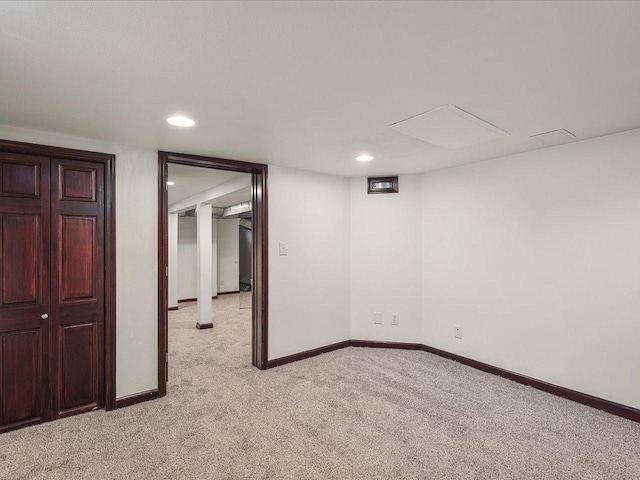 1639 Arlington Ave, Rockford, IL 61107 - finished basement with light carpet and recessed lighting