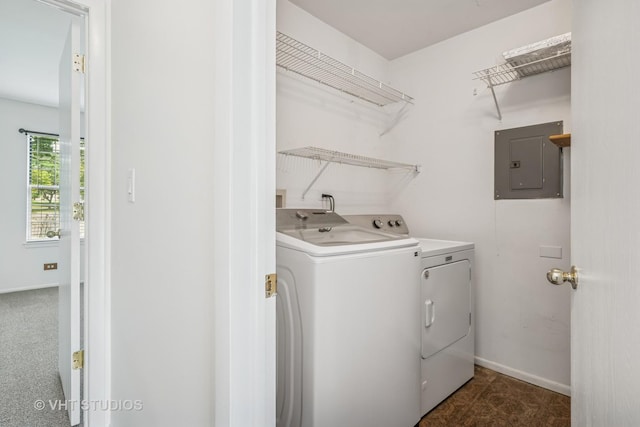 600 Hanover Ct Unit V1, Schaumburg, IL 60194 - washroom with electric panel and separate washer and dryer
