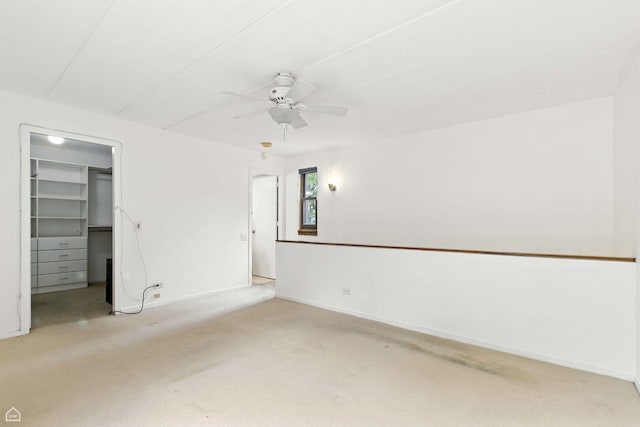1121 S Plymouth Ct Unit A, Chicago, IL 60605 - empty room featuring carpet floors and ceiling fan