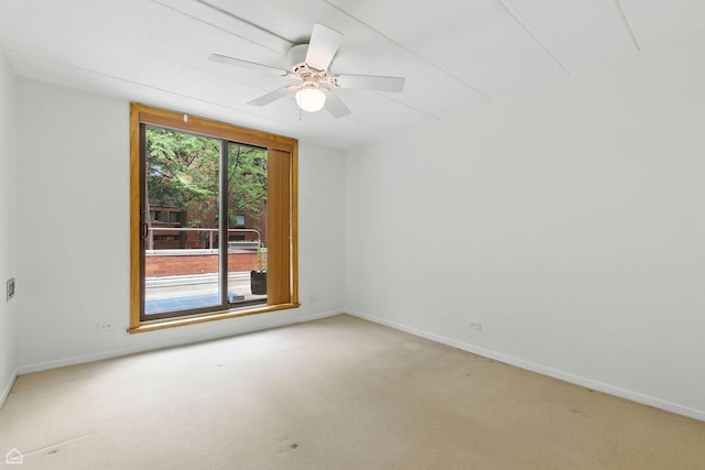1121 S Plymouth Ct Unit A, Chicago, IL 60605 - unfurnished room with light carpet and a ceiling fan