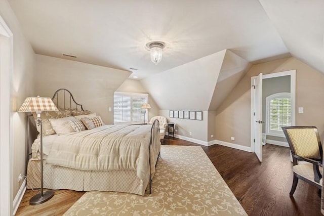 31 Oak St S, Hinsdale, IL 60521 - bedroom with multiple windows, wood finished floors, and lofted ceiling