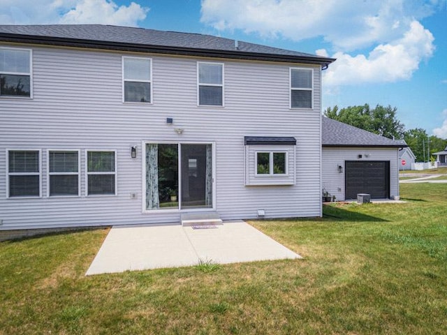 207 Eldon Dr, Downs, IL 61736 - rear view of property featuring a yard and a patio