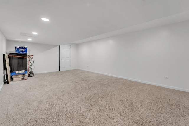 2011 Gleneagle Dr, Plainfield, IL 60586 - below grade area featuring recessed lighting and carpet floors