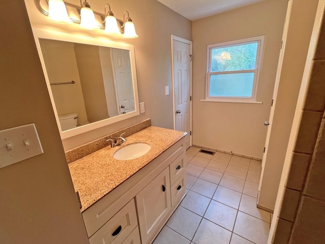 4240 Greenbrier Ln, Richton Park, IL 60471 - bathroom with vanity and tile patterned flooring