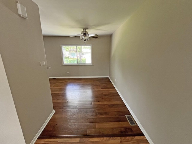 4240 Greenbrier Ln, Richton Park, IL 60471 - spare room featuring ceiling fan and wood finished floors