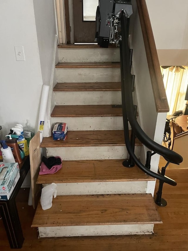 1300 E 87th St, Chicago, IL 60619 - stairs featuring wood-type flooring