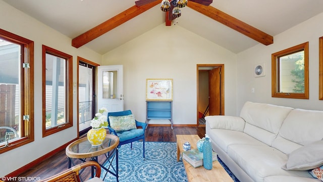 265 N Shaddle Ave, Mundelein, IL 60060 - living area featuring healthy amount of natural light, wood finished floors, and ceiling fan