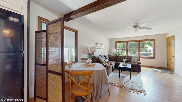 265 N Shaddle Ave, Mundelein, IL 60060 - dining room with light wood-style flooring and a ceiling fan