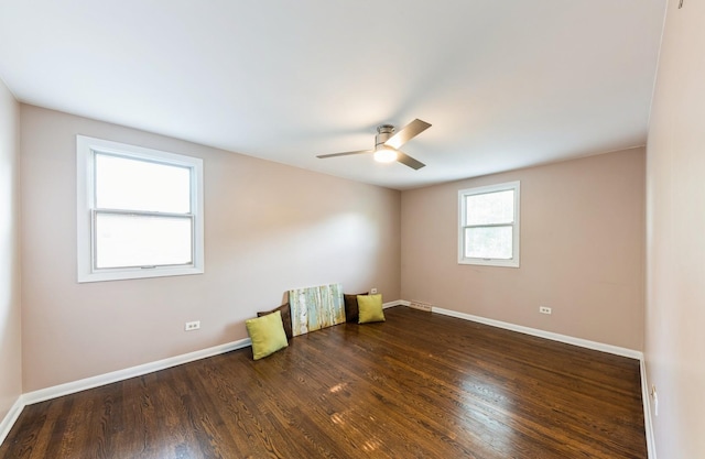 536 S Echo Ln, Palatine, IL 60067 - empty room featuring wood finished floors and ceiling fan