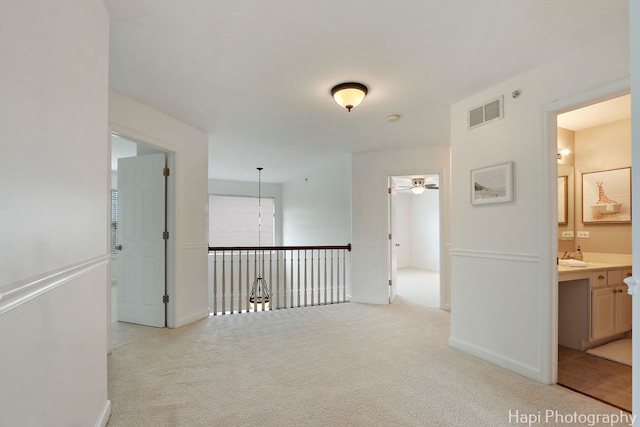 10174 Hopkins St, Huntley, IL 60142 - hallway with light colored carpet