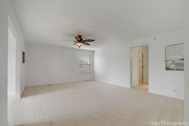10174 Hopkins St, Huntley, IL 60142 - unfurnished room with light colored carpet and ceiling fan