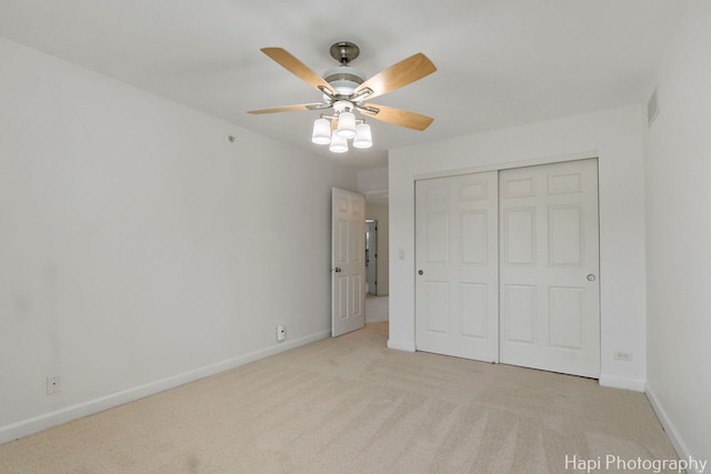 10174 Hopkins St, Huntley, IL 60142 - unfurnished bedroom with carpet floors, a closet, and a ceiling fan
