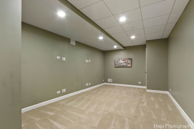 10174 Hopkins St, Huntley, IL 60142 - unfurnished room with light colored carpet and recessed lighting