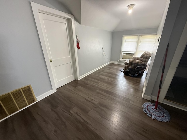 1250 Corbin St, Rockford, IL 61102 - interior space featuring lofted ceiling and dark wood finished floors
