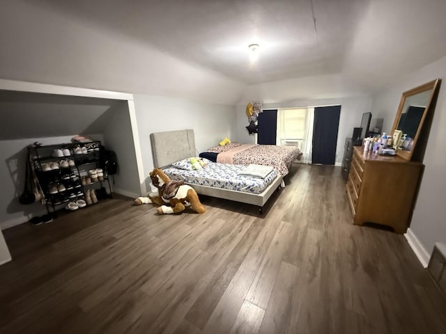 1250 Corbin St, Rockford, IL 61102 - bedroom with lofted ceiling and wood finished floors