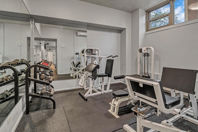 1550 N Lake Shore Dr Unit 2A, Chicago, IL 60610 - exercise room featuring a wall mounted air conditioner