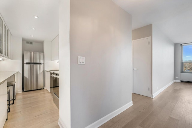 1550 N Lake Shore Dr Unit 2A, Chicago, IL 60610 - corridor with light wood-style flooring and recessed lighting