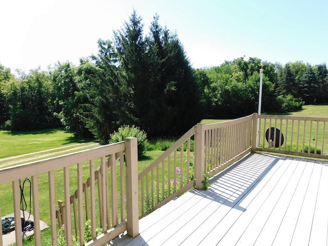4256 W Egan Rd, Leaf River, IL 61047 - deck with a lawn
