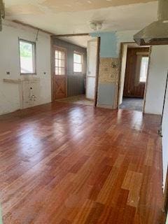 26158 W Reed St, Ingleside, IL 60041 - unfurnished living room featuring plenty of natural light and wood finished floors