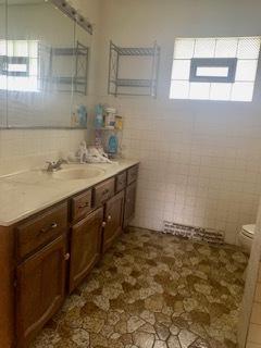 26158 W Reed St, Ingleside, IL 60041 - bathroom with tile walls and vanity