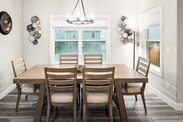 2621 Shale Rd, Normal, IL 61761 - dining room featuring wood finished floors and a chandelier