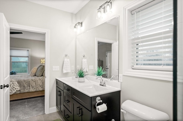 2621 Shale Rd, Normal, IL 61761 - ensuite bathroom featuring double vanity and tile patterned floors