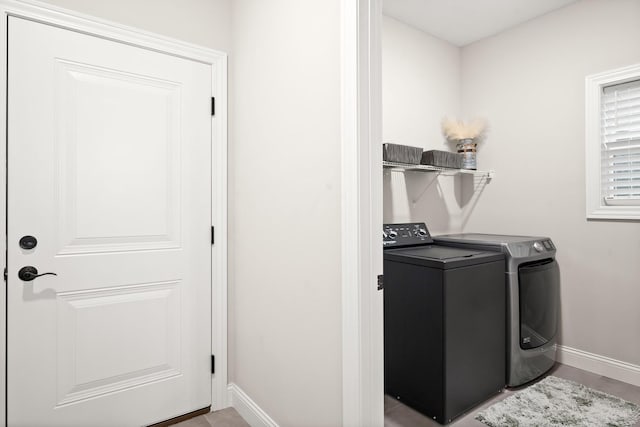 2621 Shale Rd, Normal, IL 61761 - washroom with washer and dryer and baseboards