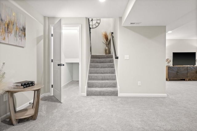 2621 Shale Rd, Normal, IL 61761 - stairway featuring carpet and recessed lighting