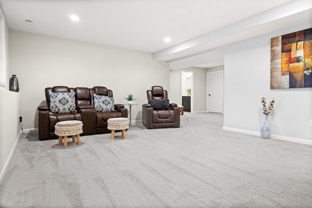 2621 Shale Rd, Normal, IL 61761 - carpeted living room with baseboards and recessed lighting