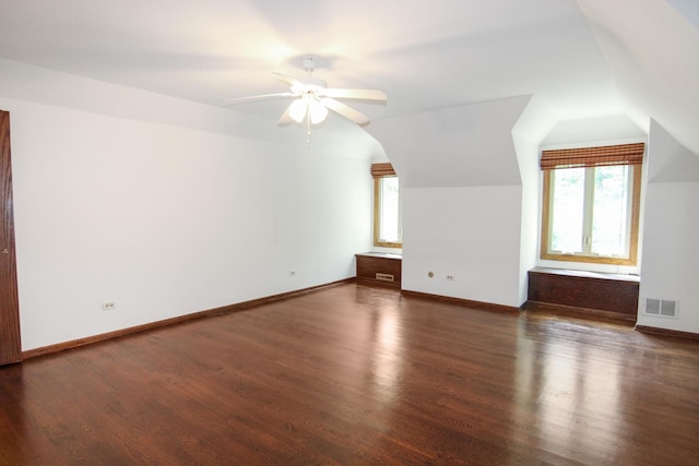 16612 S Catawba Rd, Homer Glen, IL 60491 - additional living space featuring wood finished floors, lofted ceiling, and ceiling fan