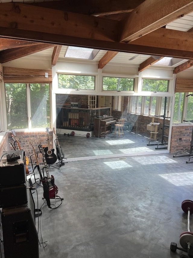 16612 S Catawba Rd, Homer Glen, IL 60491 - sunroom / solarium with beamed ceiling