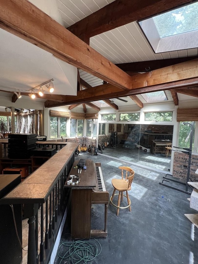 16612 S Catawba Rd, Homer Glen, IL 60491 - living area featuring concrete flooring