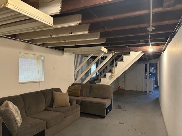 4540 N Menard Ave, Chicago, IL 60630 - below grade area with stairway