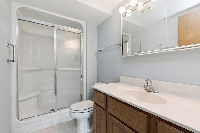 11020 S Keating Ave Unit 202, Oak Lawn, IL 60453 - full bath featuring a stall shower, vanity, and tile patterned flooring