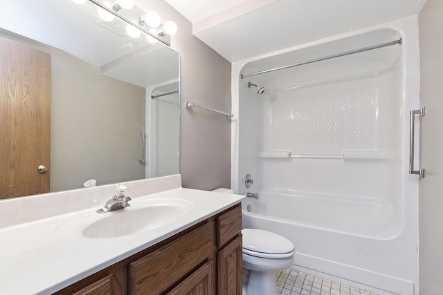 11020 S Keating Ave Unit 202, Oak Lawn, IL 60453 - full bath with vanity, tile patterned flooring, and shower / washtub combination