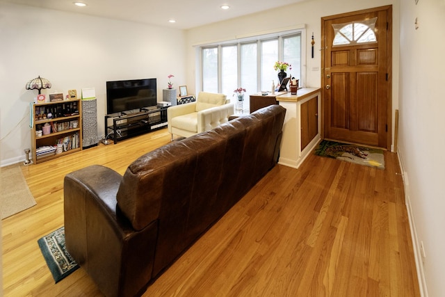 1065 Irwin Ave, Des Plaines, IL 60018 - living area with light wood finished floors and recessed lighting