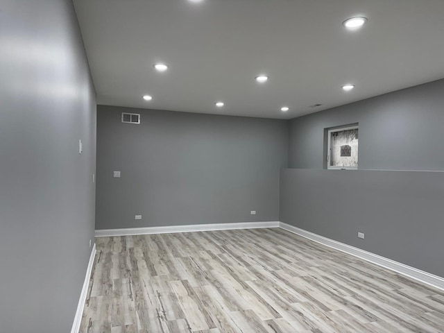 653 N Spaulding Ave, Chicago, IL 60624 - unfurnished room featuring recessed lighting and light wood-style floors